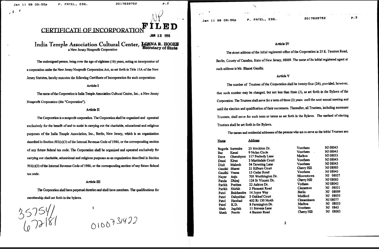 ICC milestone — 1998